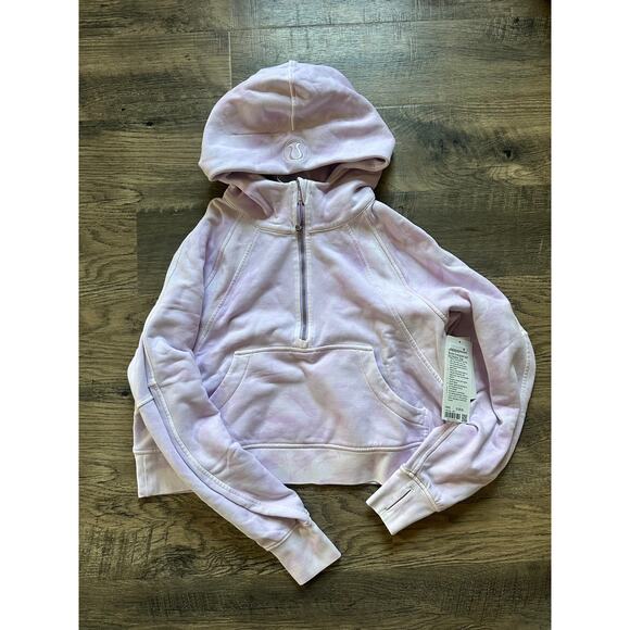 Lululemon Scuba Oversized Half-Zip Hoodie XS/S W3HJZS MDVI Mineral Dye Violet - Picture 1 of 3